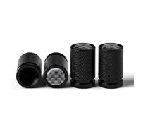 Tryagat 4 Pezzi Tappi Valvole per Ford Tourneo Connect 2 (II) I 2014-2022, Coprivalvole Pneumatici Antipolvere, Cappucci Resistenti Accessori Auto,Black