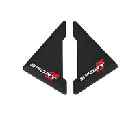 Tryagat 4X Elementi Protezione Angoli Paraurti per VW Polo GTI 2012-2024, Canards AntiGraffio Spoiler Adesivo Paracolpi Tuning Auto in PVC,B