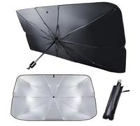 Tryagat Parasole per Auto per Peugeot Rifter 2019-2026 | Parabrezza Parasole Ombrello Pieghevole Protezione UV Isolamento Termico, 1 Pack