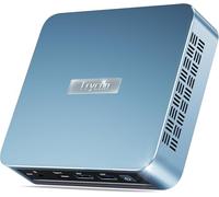 Trycoo WI-6 Mini PC, piccolo PC con N100 (3,4 GHz), 16 GB RAM 512 GB M.2 SSD, Mini Computer 4K Ultra HD, Mini Desktop PC con Gigabit Ethernet, WiFi 5, BT 4.2, 2 HDMI, USB-C, Micro PC per Home Office