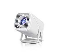 TryLand Mini proiettore con WiFi e Bluetooth, supporto 4K Proiettore portatile per film all'aperto con sistema Android e app integrate, Proyector intelligente per la casa e la notte di film all'aperto