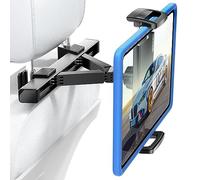 TRYONE Supporto Tablet per Poggiatesta Auto [Acciaio più spesso] Porta Tablet Sedile d'Auto per Bambini Compatibile con iPad Pro Air Mini, Cellulare, Galaxy, Switch, Altri ecc di 4,7-12,9 pollici