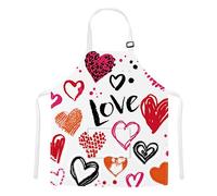 TRYTUTRY Ama il grembiule dei bambini con la cinghia regolabile, il grembiule carino con le tasche per bambini piccoli che cucinano pittura da forno