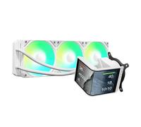 TRYX Panorama SE 360 ARGB Bianco 360mm AIO Rotabile 6.5 '' AMOLED Schermo curvo Effetto Anamorfico 3D Personalizzabile AIO Cooler 360mm Bianco Asetek Adela 280w TDP Intel LGA 1851/1700/1200/115X AMD