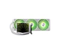 TRYX STAGE ARGB 360 - Dissipatore a liquido AiO con doppio display IPS, 360 mm, Bianco