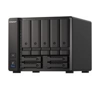 QNAP TS-H973AX NAS Tower Ryzen Embedded V1500B 32 GB DDR4 0 TB QuTS hero Nero