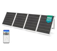 TS Power PnP 8.0 Kit Fotovoltaico da Balcone 800W - Plug & Play con 4 Pannelli Solari, Microinverter Wi-Fi, Supporto Universale Regolabile e App Monitoraggio
