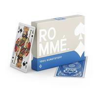 TS Spielkarten, Romme 100% plastica gioco di carte - impermeabile e lavabile per Canasta, Bridge, Poker, Mau Mau con classica immagine francese, plastica (Premium Edition)