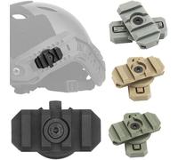 TS TAC-SKY Accessorio for Casco da Softair all'aperto, Montaggio su Guida for Ala del Casco, Montaggio su Guida Laterale, Adattatore Picatinny Girevole(Black,4Pcs)