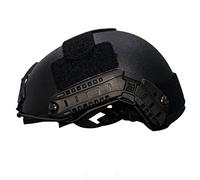 TS TAC-SKY Casco Balistico Militare NIJ IIIA 3A in Kevlar Aramidico Veloce UHMWPE con Supporto per Torcia Elettrica,Nero,L
