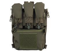 TS TAC-SKY V5 PC Tactical Back Panel Banger Pouch Zip-on Multi-Fit GP Pocket Retention Flap FCPC Plate Carrier Assault Hunting Airsoft Vest (Color : RG, Size : One Size)