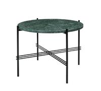TS Tavolino Rotondo Ø55 Marmo Nero/ Verde Guatemala