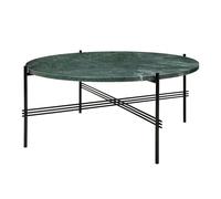 TS Tavolino Rotondo Ø80 Marmo Nero/ Verde Guatemala
