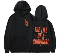 TS The Life of A Showgirl's New Album 2025 Autunno/Inverno New Hot Uomo Donna Retro Aesthetic Felpa con Cappuccio a Maniche Lunghe in Puro Cotone