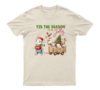Ts The Season To Be Jolly Christmas Animals Holidays Maglietta grafica da...
