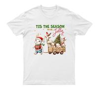 Ts The Season To Be Jolly Christmas Animals Holidays Maglietta grafica da...