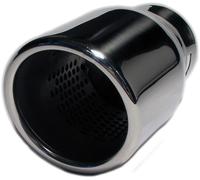 TS032-61 Terminale in Acciaio Inox Rotondo Angolato 75mm TuningShop