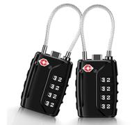 TSA 2 lucchetti per bagagli, 4 cifre lucchetto a combinazione, lucchetto TSA con codice numerico per valigia, borsa bagagli, armadietto