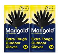 TSA LIMITED Marigold - Guanti extra resistenti per attività all'aperto, 2 paia, comodi, resistenti, con polsini arrotolabili, per giardinaggio, pulizia e attività all'aperto