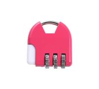 TSA - Lucchetto con codice doganale a 3 cifre, per bagagli, viaggi, palestra, cassetti, valigie, trolley, con combinazione (rosa-H)