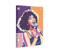 TSALF Quadri su Tela Senza Cornice Pop Rapper Tela Attore Modello Cantante Whitney Stampa Quadri per Soggiorno Camera da Letto Decor 30x50cm