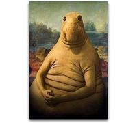 TSALF Quadro A Olio su Tela Senza Cornice Zhdun Waiting Meme Modern Art Poster Art Wall Canvas Soggiorno Studio Room Hotel 30x50cm