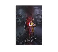 TSALF Quadro su Tela Canvas Immagini Senza Cornice Poster con Lebron James 60x90cm