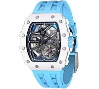 TSAR BOMBA Orologi automatici da uomo Orologio da uomo di lusso Cinturino in silicone inossidabile Impermeabile Quadrante grande Regalo 8209-8210