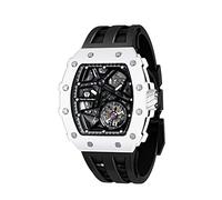 TSAR BOMBA Orologi da uomo a carica automatica orologi da uomo Tonneau lusso scheletro design originale orologio grande viso quadrato orologio da polso cinturino in silicone unico regalo alla moda per