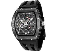 TSAR BOMBA Orologio automatico da uomo 50M impermeabile moda piazza Orologio da polso meccanico scheletrato regalo per uomo