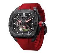 TSAR BOMBA Orologio automatico da uomo 50M impermeabile moda piazza Orologio da polso meccanico scheletrato regalo per uomo