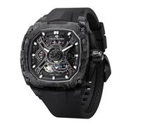 TSAR BOMBA Orologio automatico da uomo 50M impermeabile moda piazza Orologio da polso meccanico scheletrato regalo per uomo