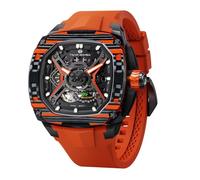 TSAR BOMBA Orologio automatico da uomo 50M impermeabile moda piazza Orologio da polso meccanico scheletrato regalo per uomo