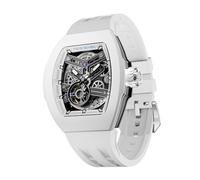 TSAR BOMBA Orologio automatico da uomo atomico intercambiabile collezione FKM Orologio bianco per uomo