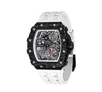 TSAR BOMBA Orologio Automatico da Uomo Meccanismo Apparente Lusso Impermeabile 50M Scheletro Barile Cassa Acciaio Rettangolare Militare Sport Regalo Movimento Giapponese