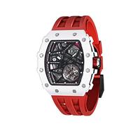 TSAR BOMBA Orologio Automatico da Uomo Meccanismo Apparente per Uomo Lusso Impermeabile 50M Scheletro Barile Orologio Cassa Acciaio Rettangolare Militare Sport Uomo Regalo Movimento Giapponese