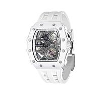 TSAR BOMBA Orologio Automatico da Uomo Meccanismo Apparente per Uomo Lusso Impermeabile 50M Scheletro Barile Orologio Cassa Acciaio Rettangolare Militare Sport Uomo Regalo Movimento Giapponese