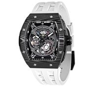 TSAR BOMBA Orologio Uomo Automatico - Orologi Scheletro Tonneau di Lusso - Visualizzazione dell'energia - Vetro Zaffiro con Movimento Giapponese - Impermeabile 50M - Luminoso