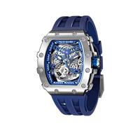 TSAR BOMBA Orologio Uomo Meccanico Automatico Tonneau Design Regalo Uomo con Cassa in Acciaio Inossidabile 316 50M Impermeabile Lusso Militare Sportivo Design Orologio da Polso