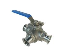 TSCFHGQI Valvola a Sfera a Tre Vie KF16 Valvola a Sfera Manuale KF25 direzione del Flusso Tipo T/L(T-KF16)