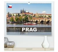Tschechische Republik - Prag (hochwertiger Premium Wandkalender 2026 DIN A2 quer), Kunstdruck in Hochglanz: 12 Monate mit der wunderbaren tschechischen Hauptstadt Prag.
