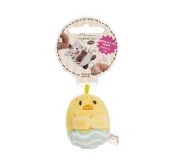 Tschieps 62926 - Morbido Pulcino di Peluche, con Righe, per Coccole e Giochi, per Bambini e Adulti, Fantastica Idea Regalo, 5 cm, Giallo