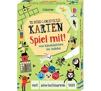 Tschüss-Langeweile-Karten: Spiel mit!: von Käsekästchen bis Sudoku - mit abwischbarem Stift