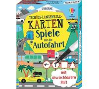Tschüss-Langeweile-Karten: Spiele für die Autofahrt: mit abwischbarem Stift