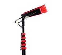 Tscopic - Set per la pulizia di finestre a cascata e solare, spazzola lunga 5,4 m con manico per terrazza, casa, facciata, giardino e patio, strumento di pulizia di alta qualità
