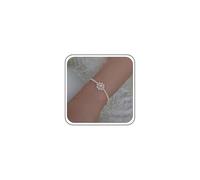 TseanYi Braccialetto di perle Boho Braccialetto di perle bianche Bracciale in oro Piccola perla Bead Strand Bracciale Vintage Pearl Floreale Braccialetto a mano Perline Braccelet