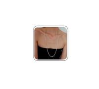 TseenYi Boho Rotondo Serpente Catena Collana Argento Serpente Catena Maglione Collana Sided Serpente Catena Maglione Collana Lunga Catena Goccia Gioielli Per Le Donne E Le Ragazze