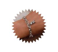 TseenYi Bracciale Orso Pooh Bracciale Orso Argento Bracciale Orso Gioielli per Donne e Ragazze (1 Pz)