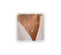 TseenYi Collana Con Catena Di Fermagli A Cuore Collana Con Ciondolo A Cuore Gonfio Collane D'oro Con Catena Di Fermagli Collane Con Ciondolo D'amore Piccolo Con