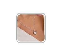 TseenYi Collana Con Catena Di Fermagli A Cuore Collana Con Ciondolo A Cuore Gonfio D'argento Collane Con Catena Di Fermagli Piccoli Ciondoli D'amore Collane Con Ciondolo D'amore Statement